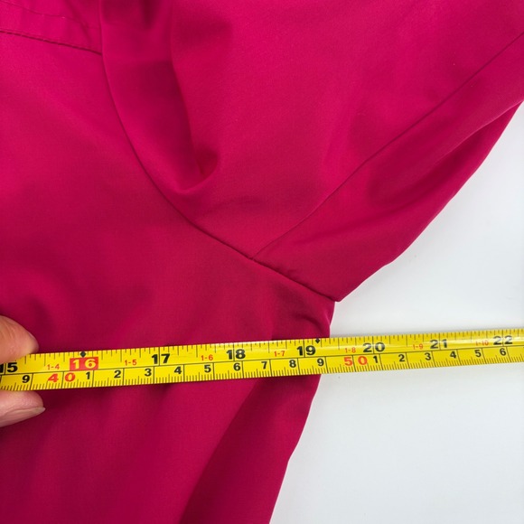 London Fog Magenta Lightweight Trench Coat Collared Jacket Women M - Picture 9 of 10